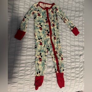 Little Sleepies Mickey’s Winter Wonderland 6-12M - Good Used Condition